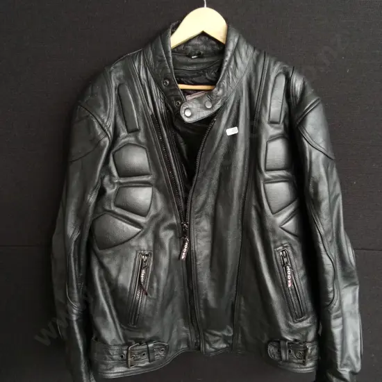SHOO LEATHER MOTO JACKET SIZE 4XL