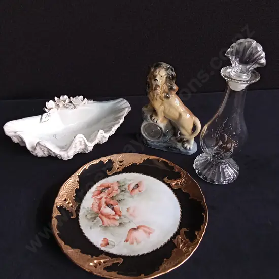 4 PIECES MIX OF VINTAGE DECORATIVE ITEMS