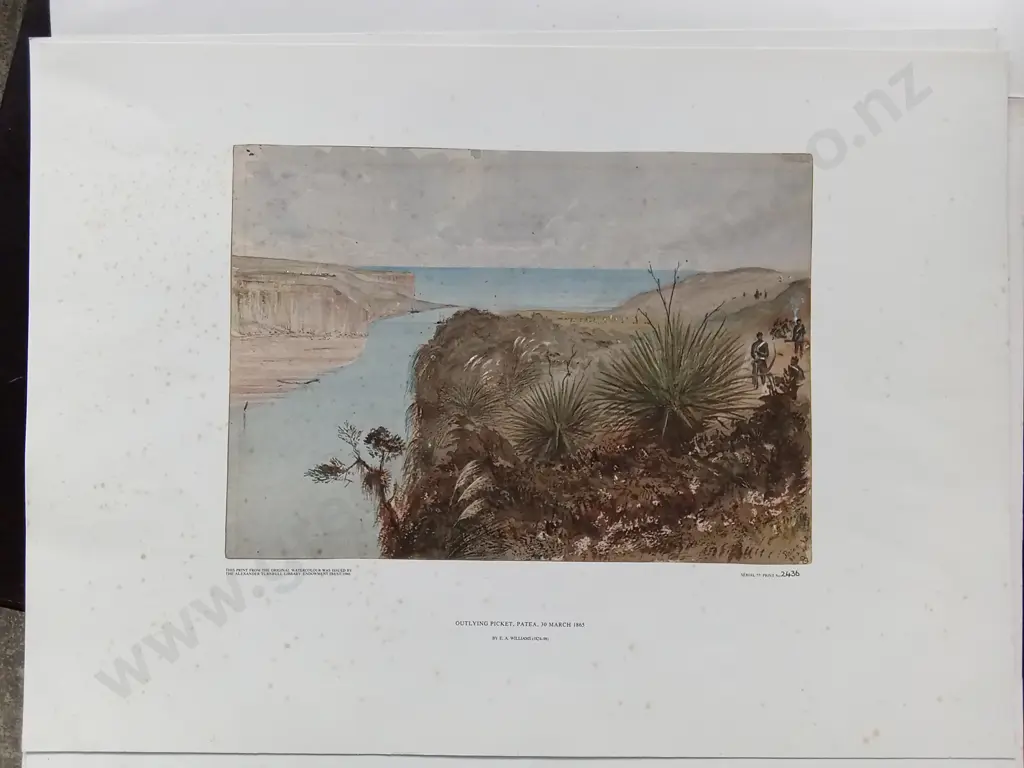 3 VINTAGE PRINTS BY LIEUTENANT E. A. WILLIAMS, THE ALEXANDER TURNBULL LIBRARY PRINTS 1980 Image 1++