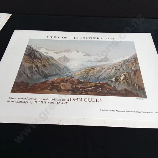 3 VINTAGE PRINTS BY JOHN GULLY, THE ALEXANDER TURNBULL LIBRARY ENDOWMENT TRUST