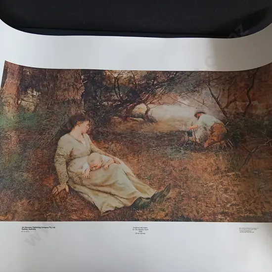 LARGE ART PRINT OF ON THE WALLABY TRACK BY FREDERICK MCCUBBIN
