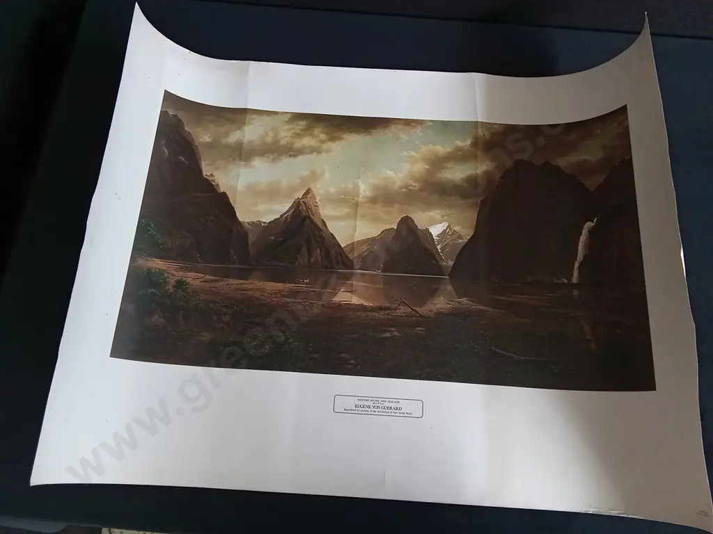 LARGE VINTAGE EUGENE VON GUERARD ART PRINT Image 1++