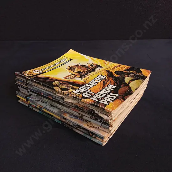 15 PIECES MIX OF VINTAGE COMMANDO WAR COMICS