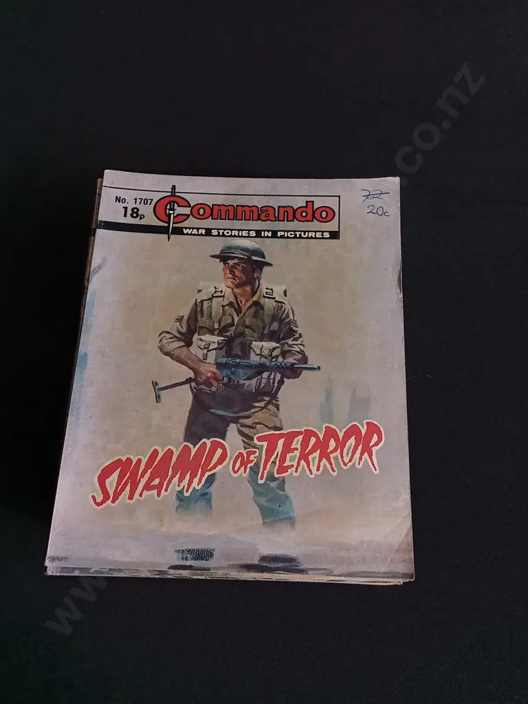 15 PIECES MIX OF VINTAGE COMMANDO WAR COMICS Image 1++