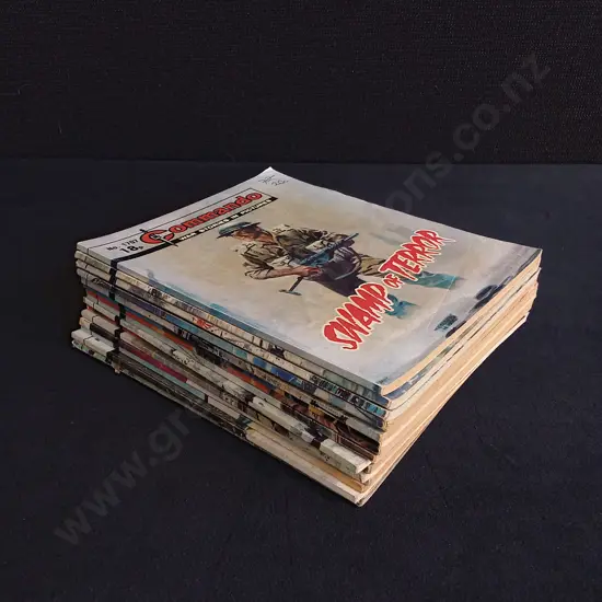 15 PIECES MIX OF VINTAGE COMMANDO WAR COMICS