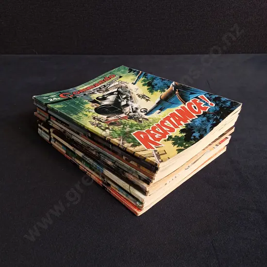 15 PIECES MIX OF VINTAGE COMMANDO WAR COMICS
