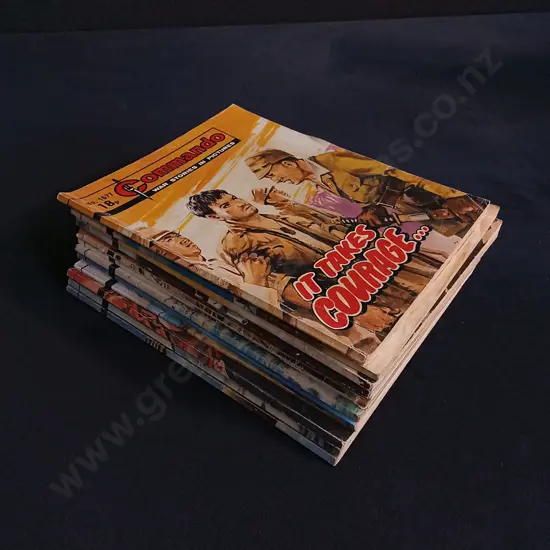 15 PIECES MIX OF VINTAGE COMMANDO WAR COMICS