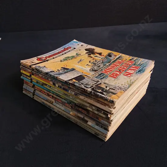 15 PIECES MIX OF VINTAGE COMMANDO WAR COMICS