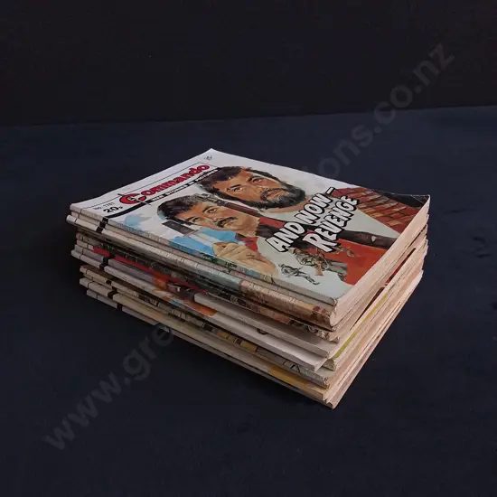 15 PIECES MIX OF VINTAGE COMMANDO WAR COMICS