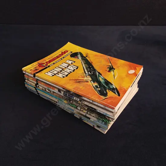 15 PIECES MIX OF VINTAGE COMMANDO WAR COMICS