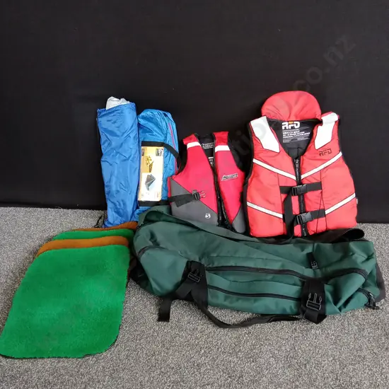 BAG OF CAMPING EQUIPMENT