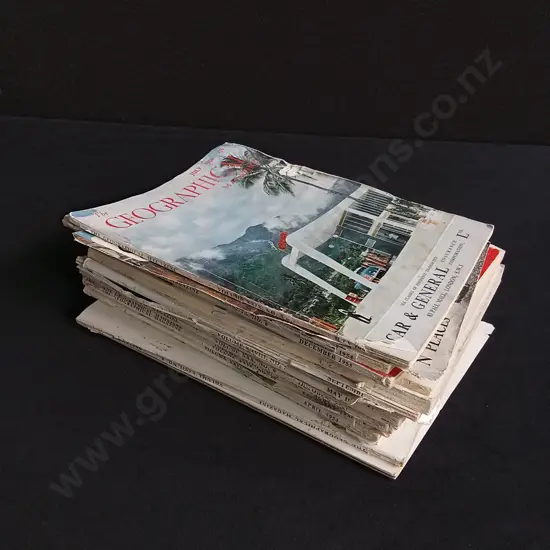 VINTAGE GEOGRAPHICAL MAGAZINES 1950S