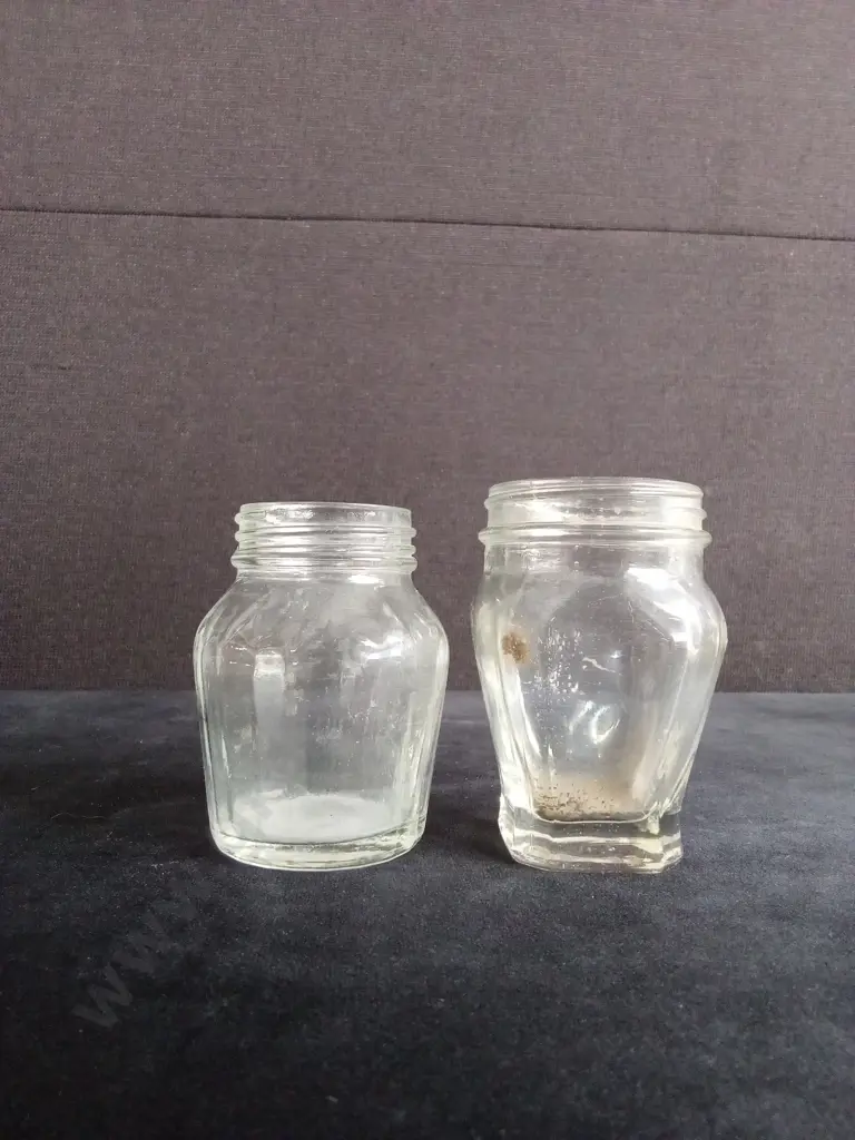 10 CLEAR GLASS JARS Image 1++