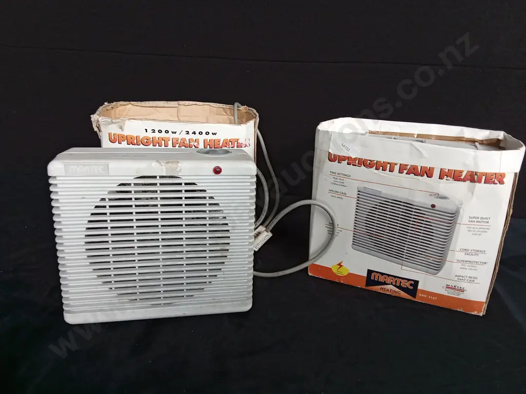 2 MARTEC UPRIGHT FAN HEATERS Image 1++