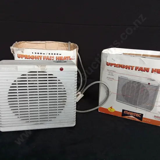 2 MARTEC UPRIGHT FAN HEATERS