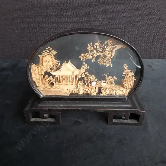 VINTAGE CHINESE CORK CARVING DIAGRAMS
