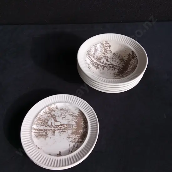 8 PIECES GENUINE IRONSTONE NZ PLATES AND BOWLS