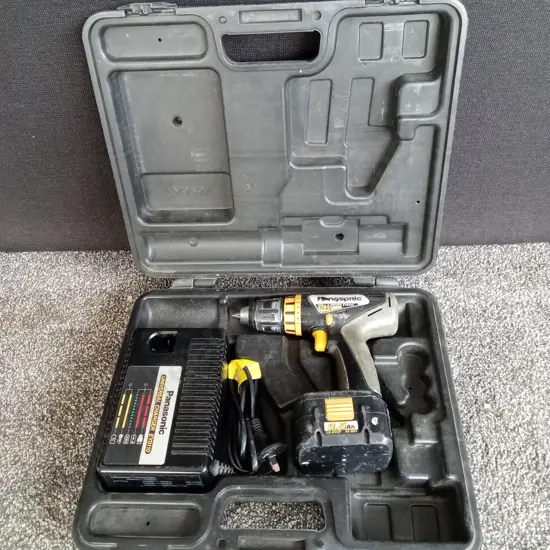 PANASONIC DRILL & DRIVER EY6432 AND UNIVERSAL CHARGER