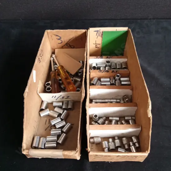 2 BOXES OF MIXED SOCKETS