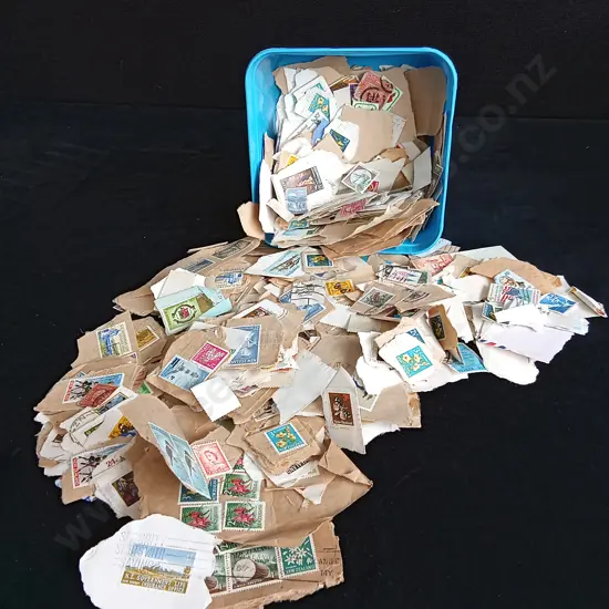 BOX OF ASSORTED VINTAGE STAMPS