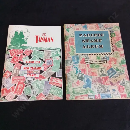 2 VINTAGE STAMP BOOKS WITH STAMPS