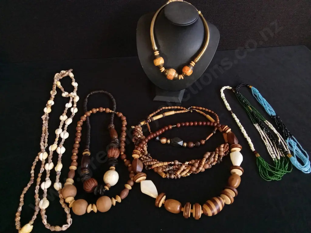 COLLECTION OF BEADED NECKLACES Image 1++