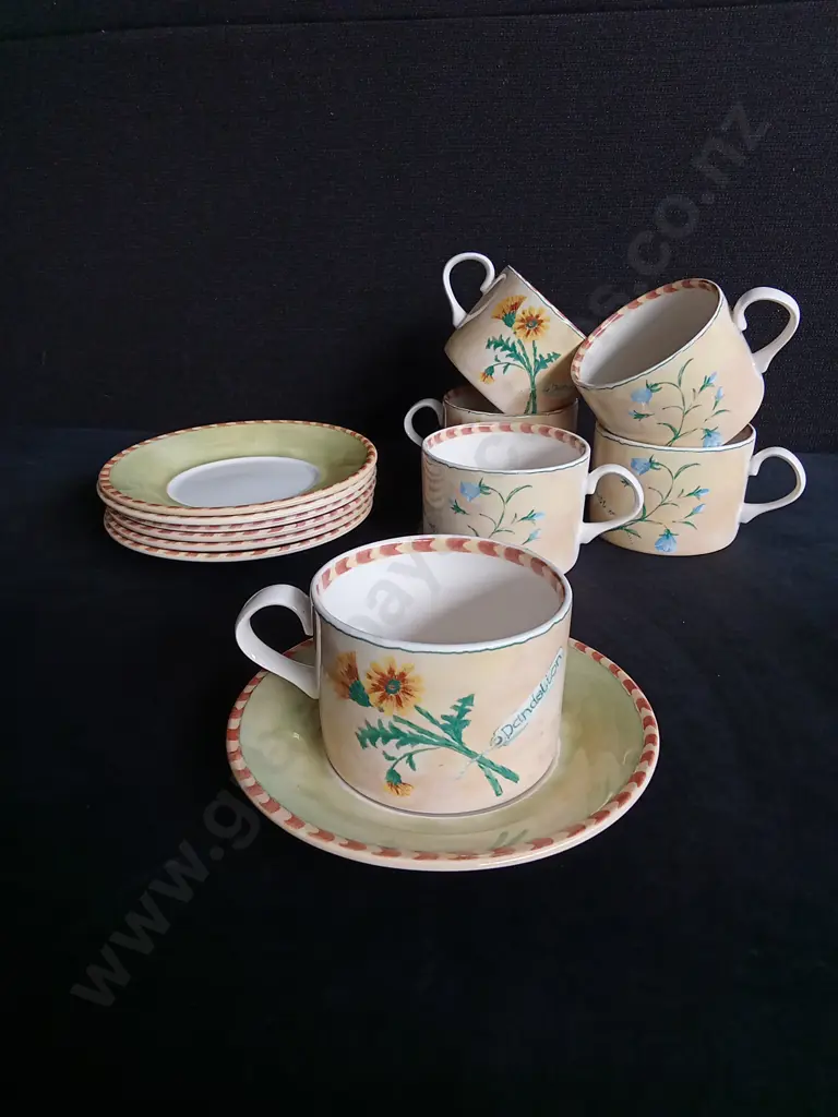 6 ROYAL STAFFORD TEA CUP AND SAUCERS SETS Image 1++