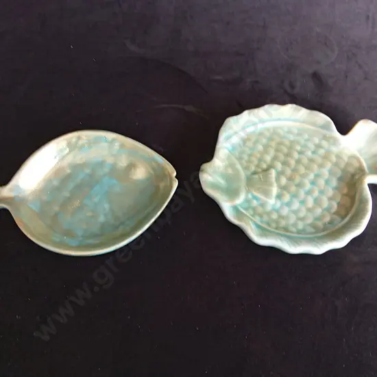 2 FISH SHAPED CERAMIC DISHES