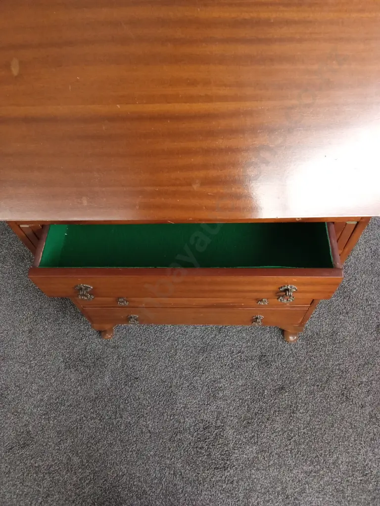 VINTAGE MAHOGANY DROP LEAF WRITING DESK H 1.06 M X W 67 CM X 37 CM Image 1++