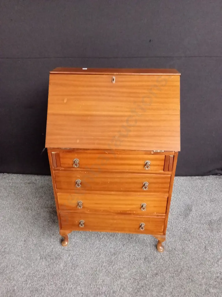 VINTAGE MAHOGANY DROP LEAF WRITING DESK H 1.06 M X W 67 CM X 37 CM Image 1++