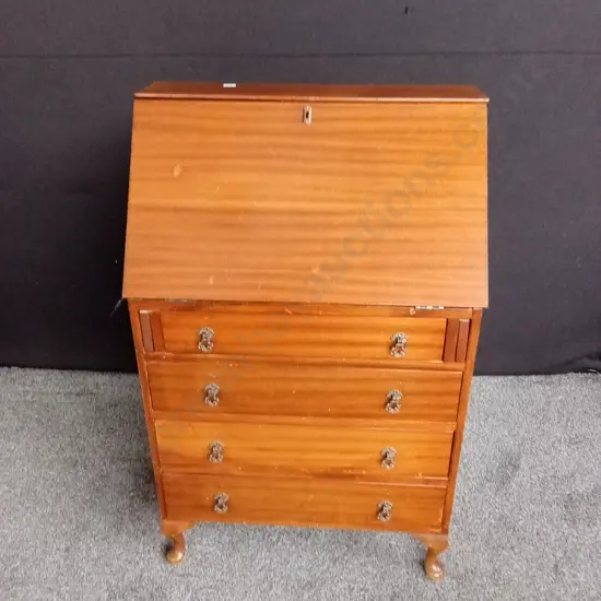 VINTAGE MAHOGANY DROP LEAF WRITING DESK H 1.06 M X W 67 CM X 37 CM