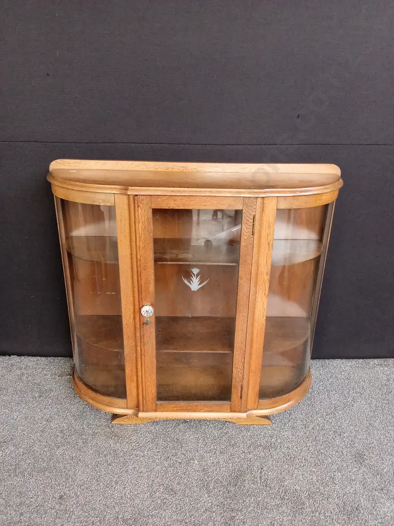 WOODEN DISPLAY CABINET WITH LOCK AND KEY H 1.2M L 1.1M D 33CM Image 1++