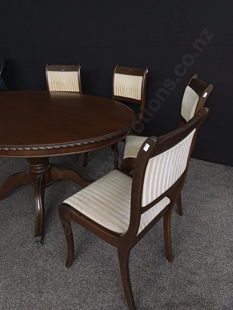 VINTAGE REGENCY STYLE DINING SET WITH 6 CHAIRS Image 1++