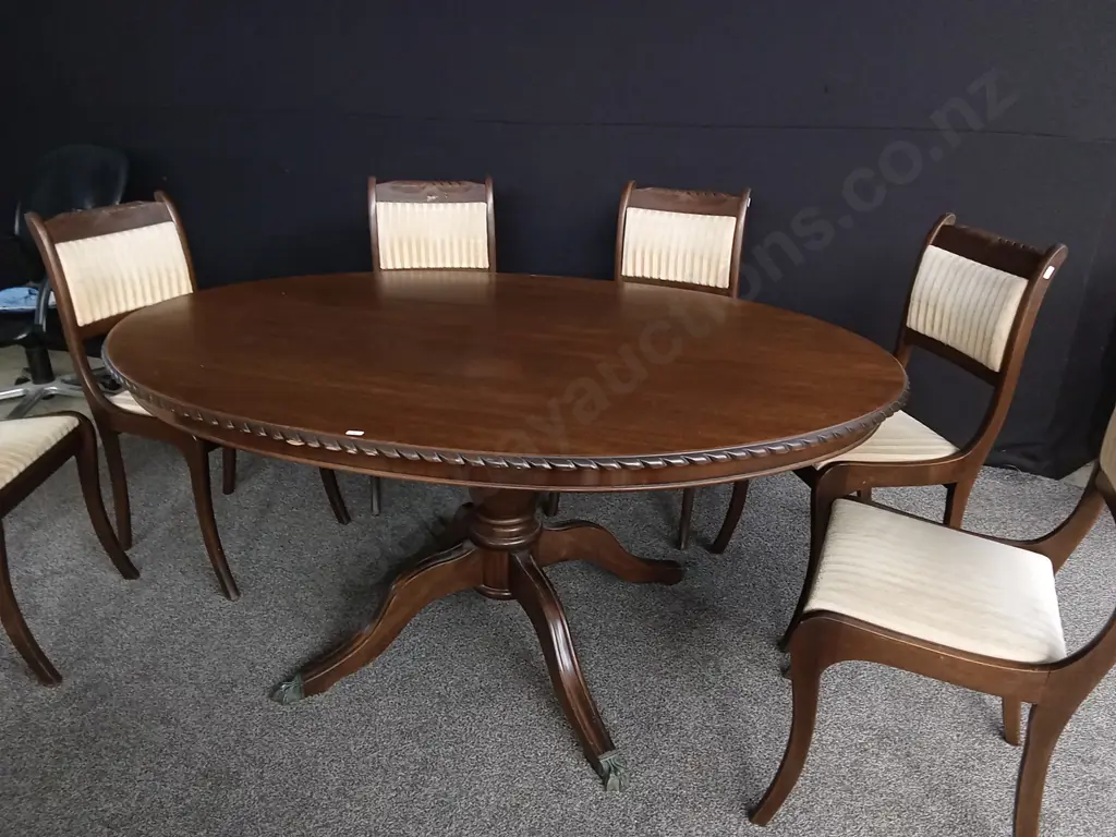 VINTAGE REGENCY STYLE DINING SET WITH 6 CHAIRS Image 1++