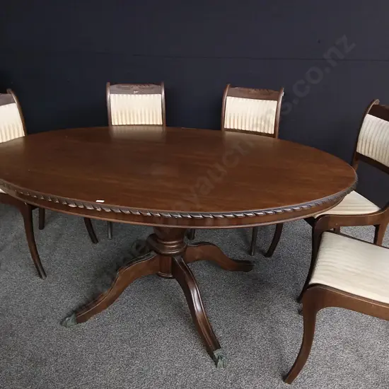 VINTAGE REGENCY STYLE DINING SET WITH 6 CHAIRS