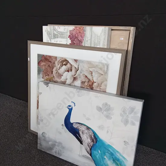4 LARGE ARTWORKS