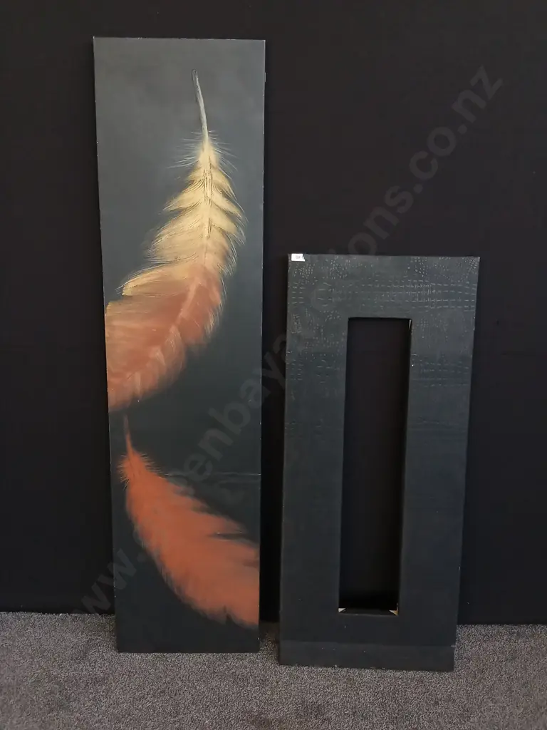 2 LARGE PIECES OF ART TALLEST H 2M Image 1++