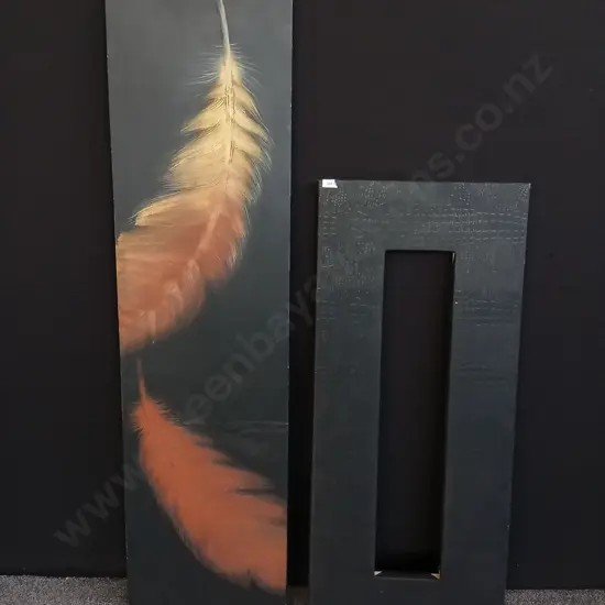 2 LARGE PIECES OF ART TALLEST H 2M