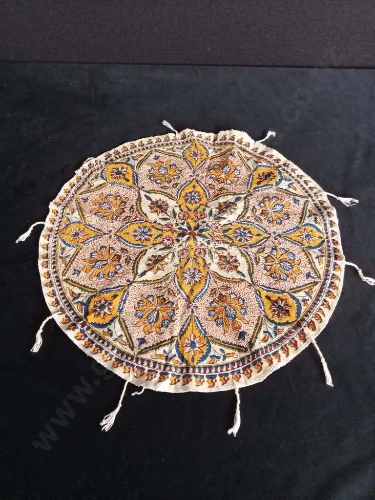 HAND BLOCK PRINTED PERSISN ISFAHAN COTTON PLACEMAT Image 1++