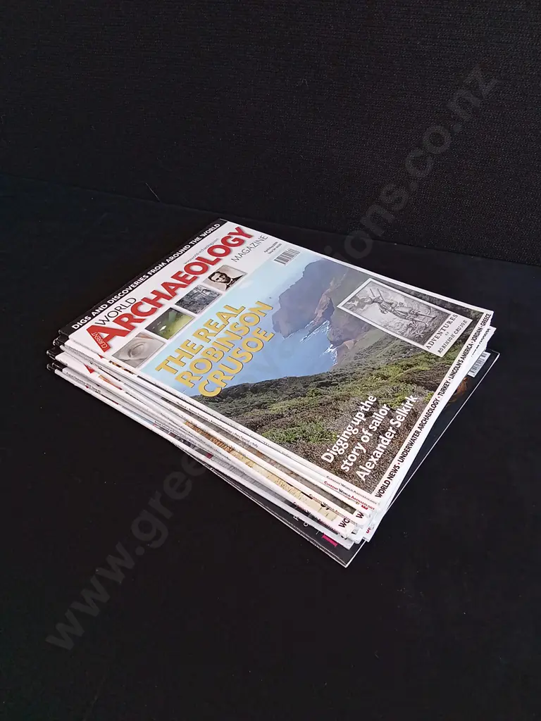 STACK OF WORLD ARCHEOLOGY MAGAZINES Image 1++