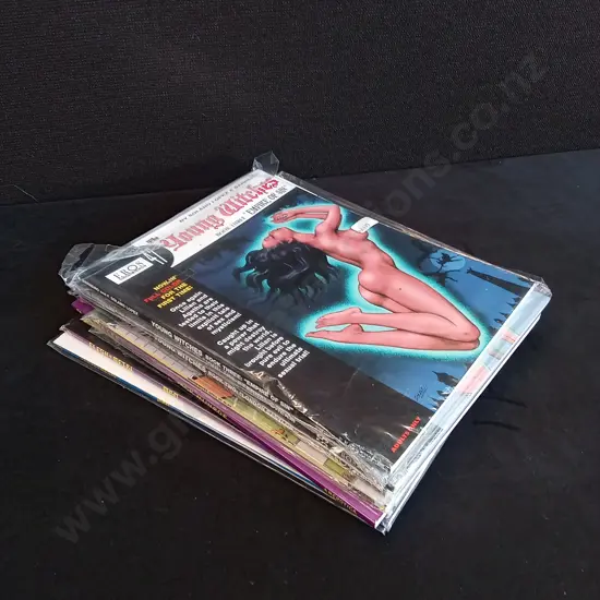STACK OF ILLUSTRATED EROTICA COMICS/MAGAZINES