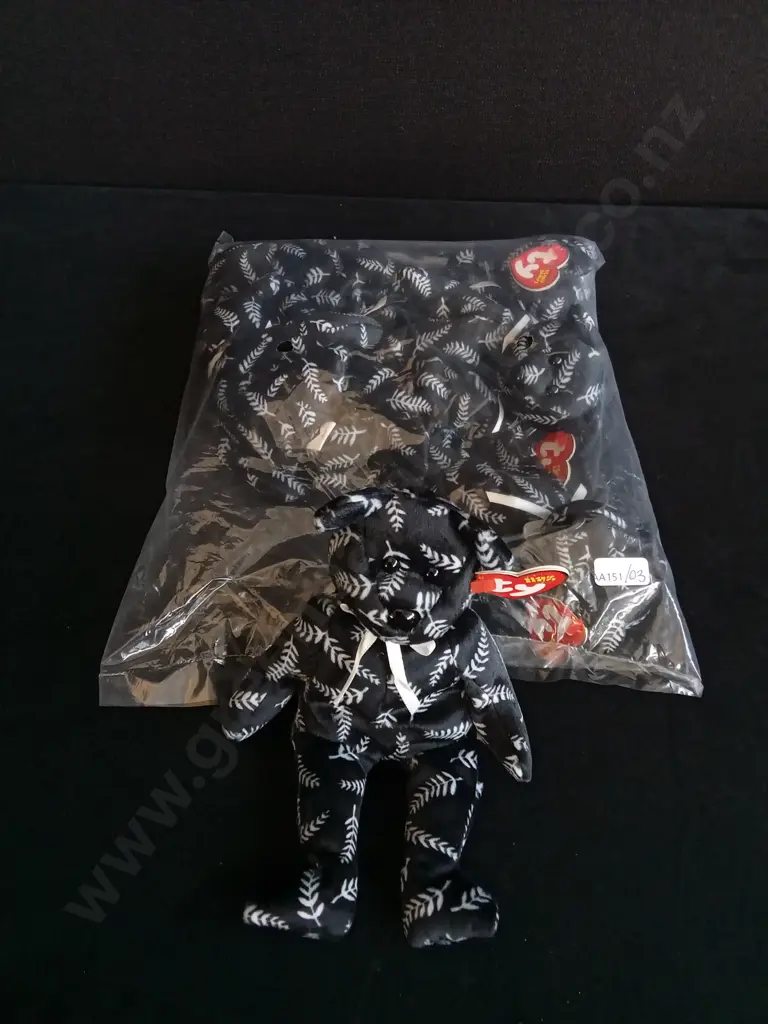 BRAND NEW BAG OF 6 TY BEANIE BABIES "SILVER" Image 1++