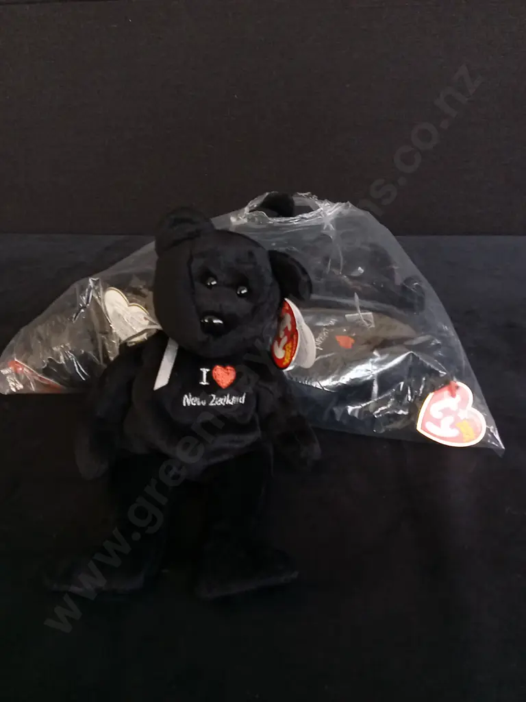 BRAND NEW BAG OF 6 TY BEANIE BABIES "NEW ZEALAND" Image 1++