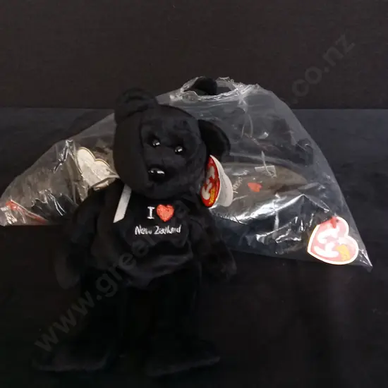 BRAND NEW BAG OF 6 TY BEANIE BABIES "NEW ZEALAND"