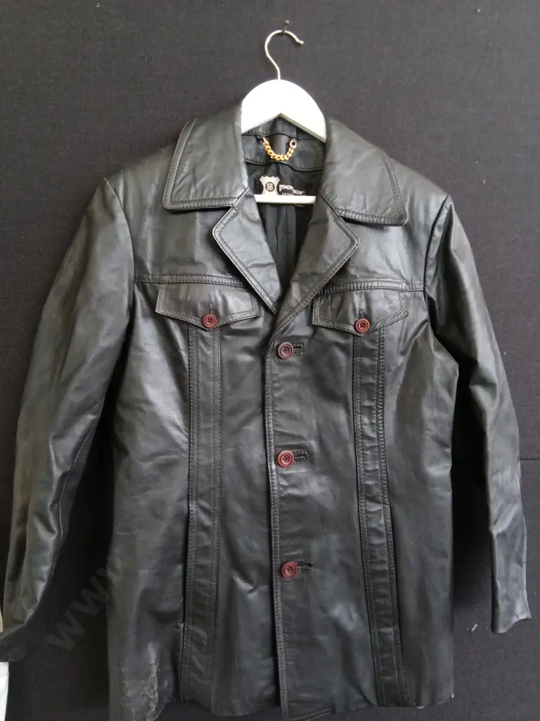 VINTAGE GENUINE LEATHER JACKET Image 1++
