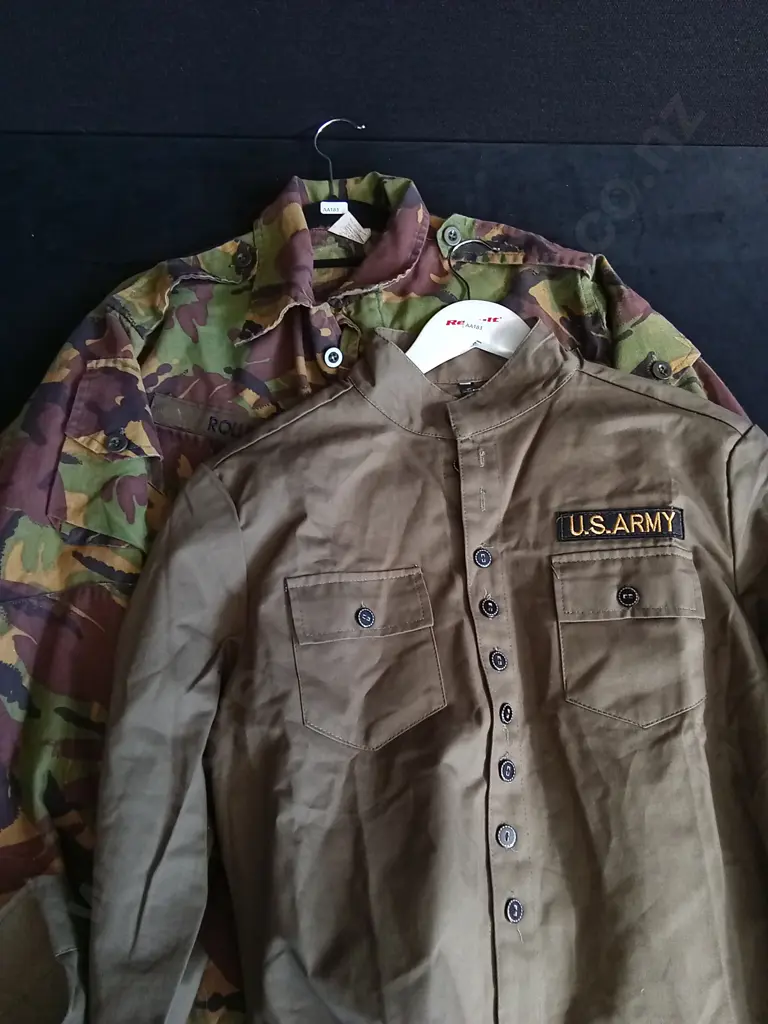 2 MILITARY SHIRTS SIZES XXL AND OS Image 1++