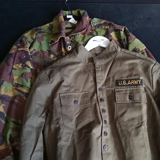 2 MILITARY SHIRTS SIZES XXL AND OS