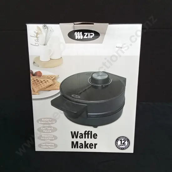 NEW ZIP WAFFLE MAKER