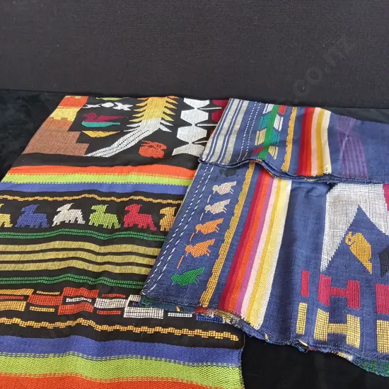2 PIECES WOVEN MATERIAL