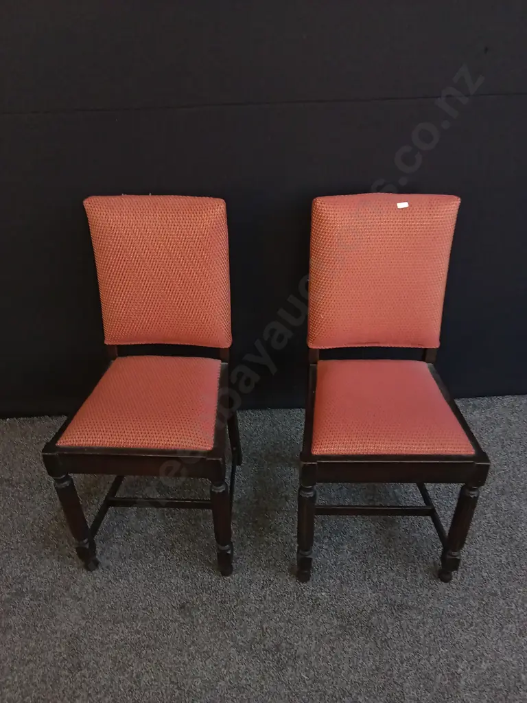 PAIR OF VINTAGE SKIPPER CHAIRS 2 MATCHING OTTOMANS WITH 3 CUSHIONS Image 1++